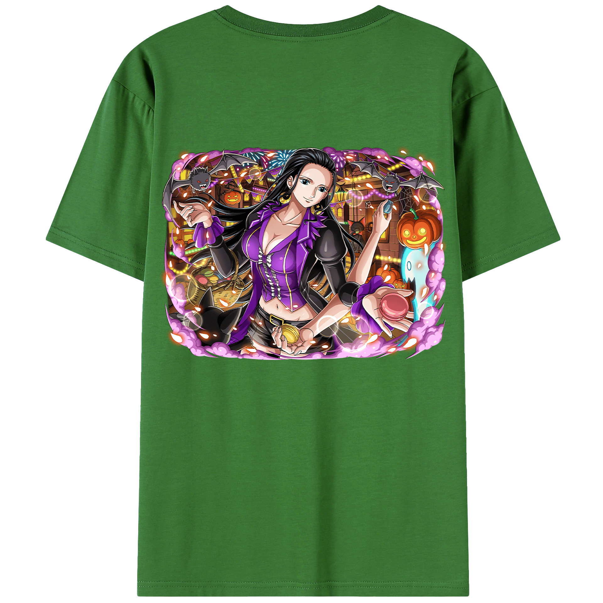 ワンピース ニコ・ロビン ONE PIECE Nico Robin レディース半袖Tシャツ(バックプリント)